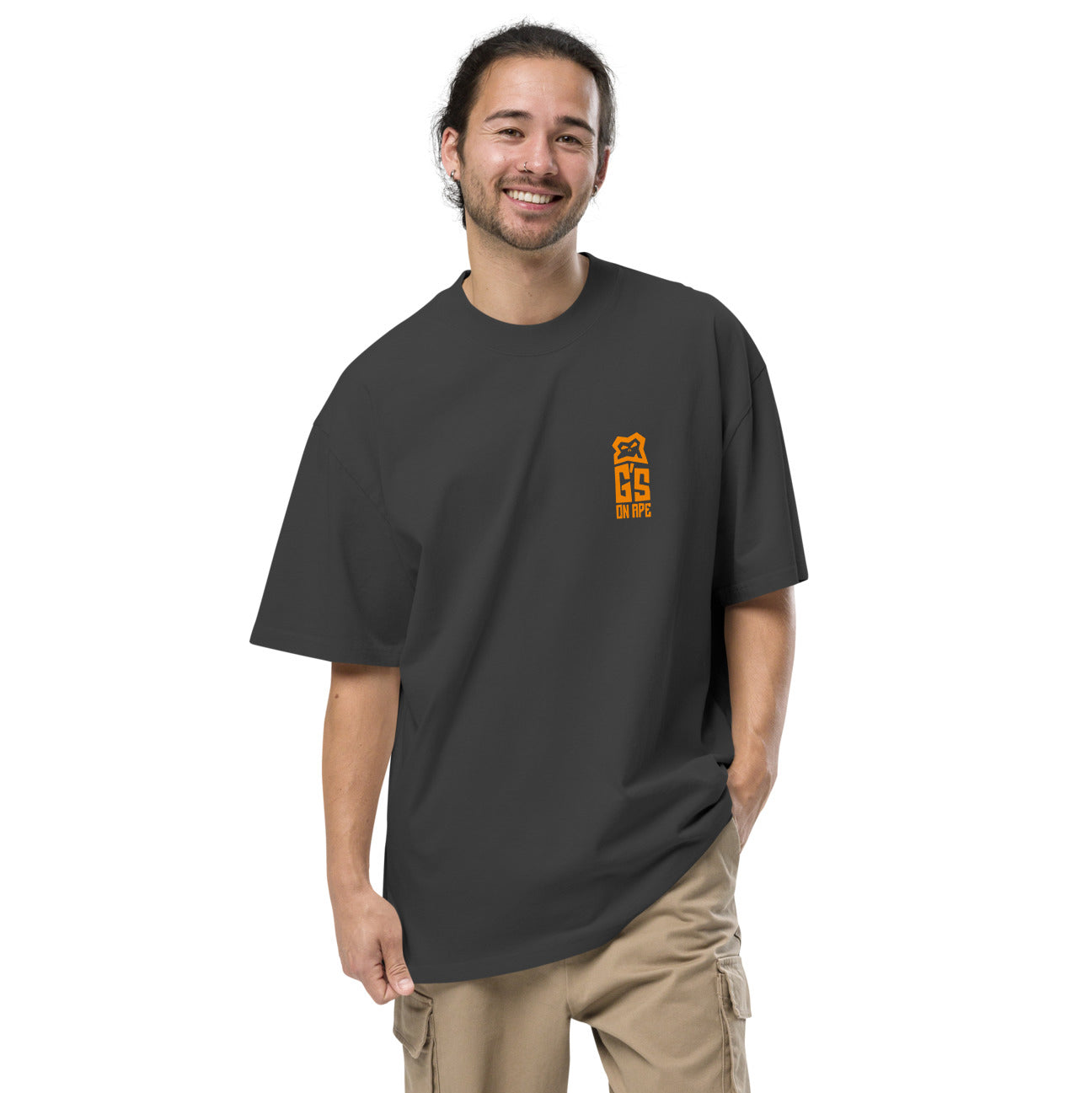 Geez On Ape - Oversized Tee Black I