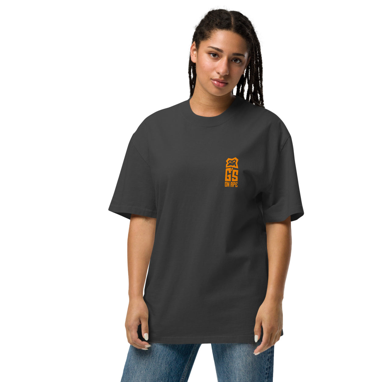 Geez On Ape - Oversized Tee Black I