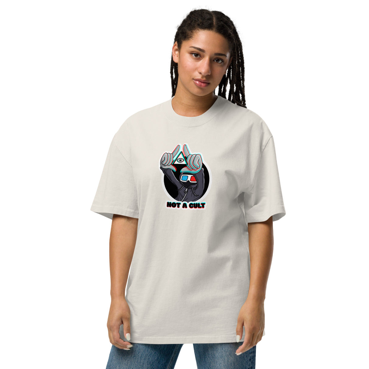 NOT A CULT - Oversized Tee Bone