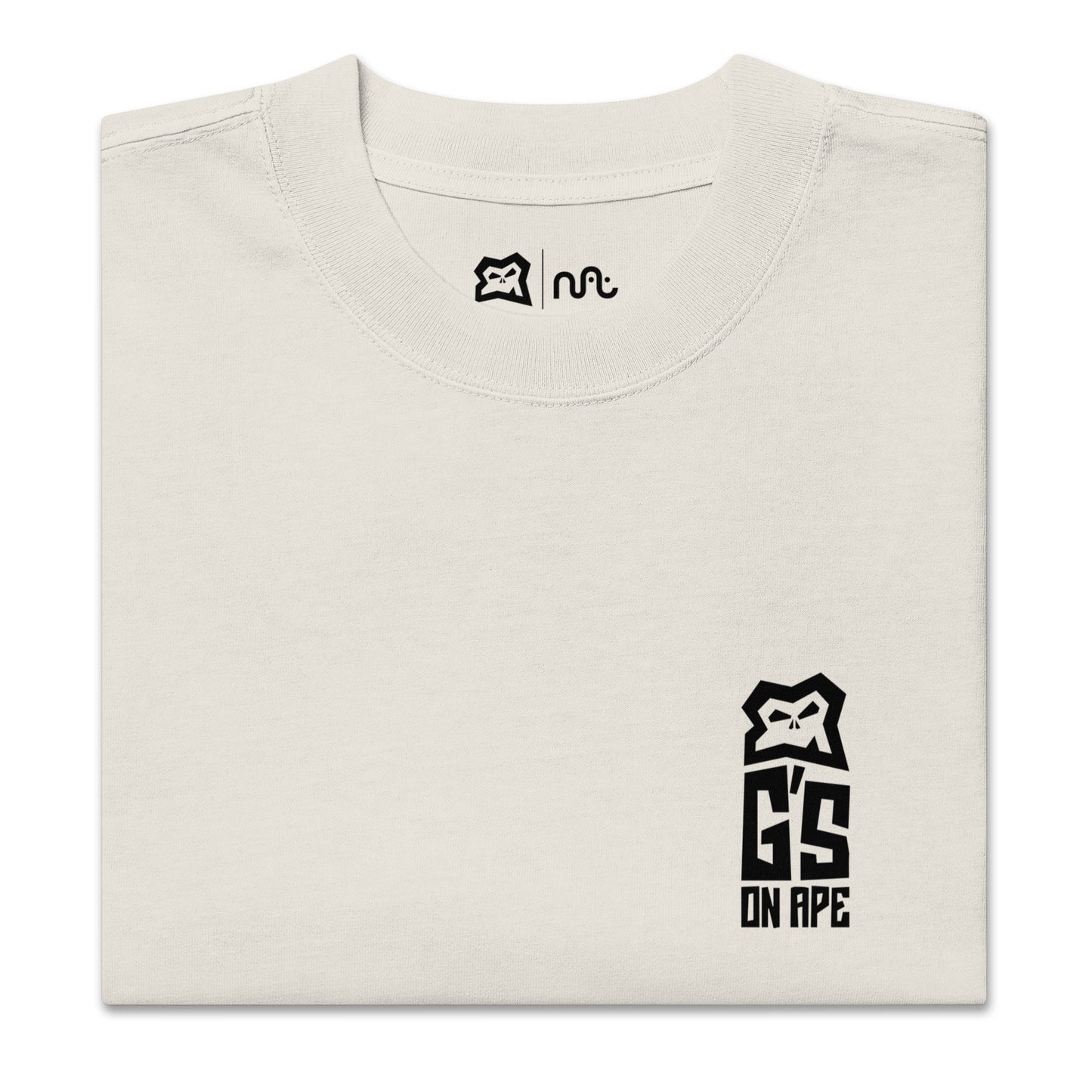 Geez On Ape - Oversized Tee Bone