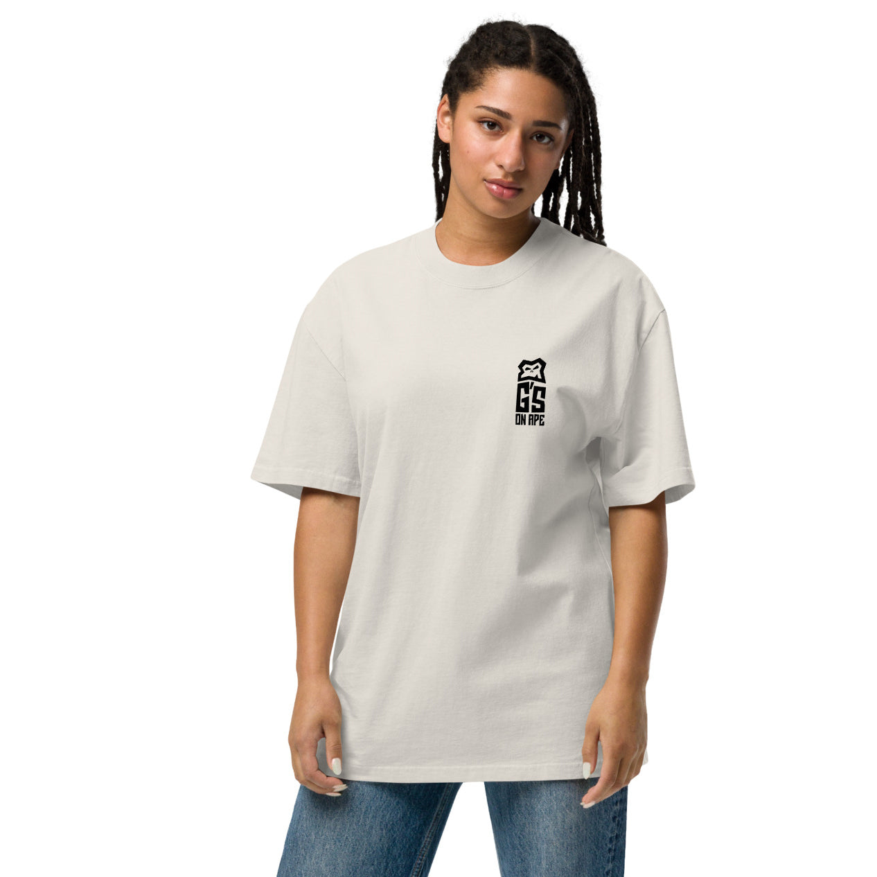 Geez On Ape - Oversized Tee Bone