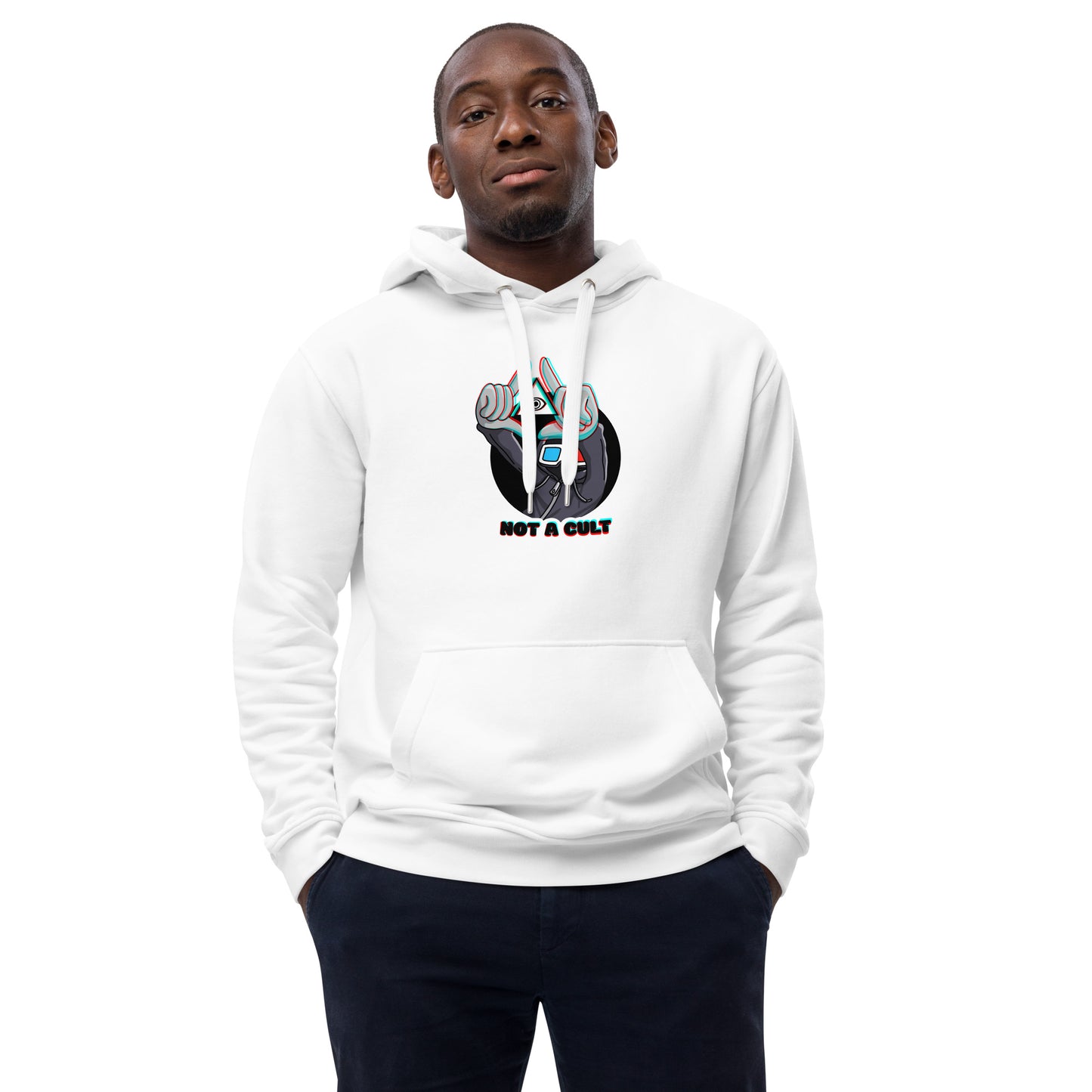 NOT A CULT - Premium Hoodie White